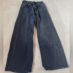 Girls black size 10 Zara wide leg jeans.